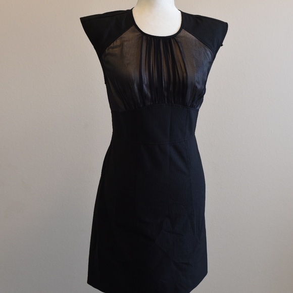 BEBE Elegant Classy Trendy Black Dress Size 6 - Picture 1 of 4
